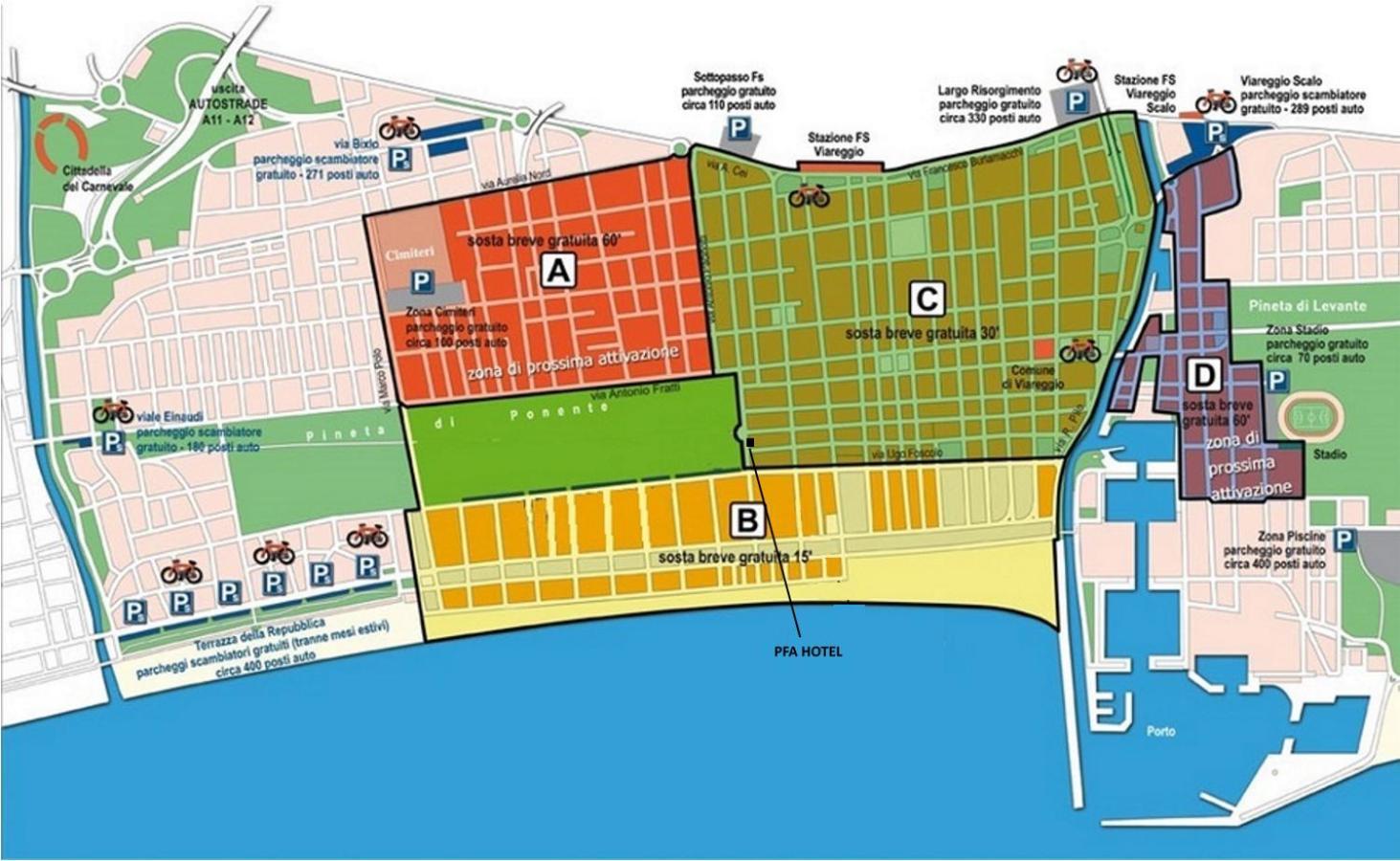 Pfa Hotel Viareggio Bagian luar foto